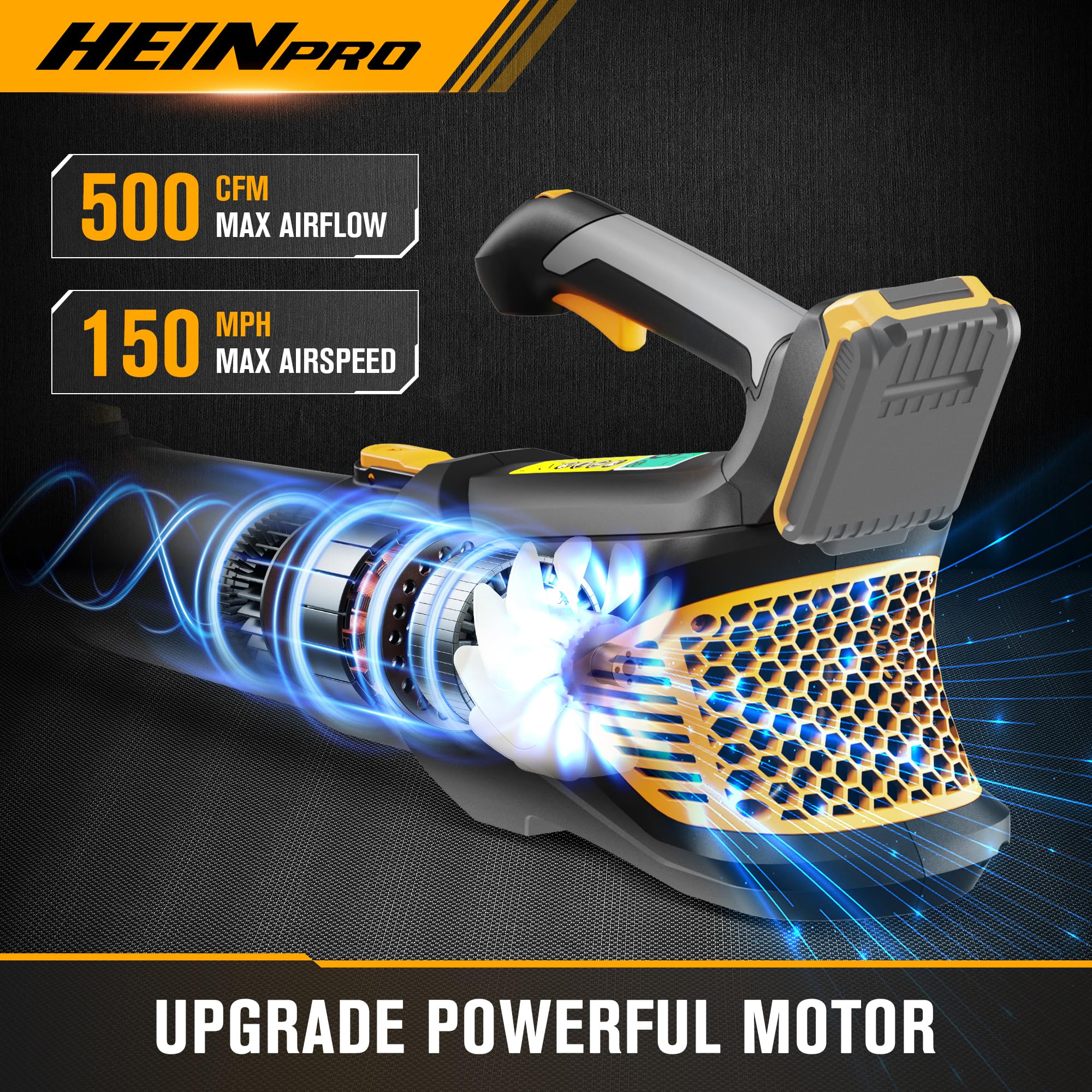 HEINPRO closeup de la boquilla optimizada que concentra el aire