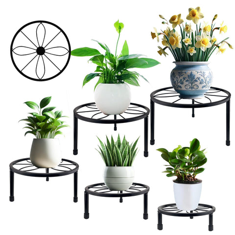 HENABLE soporte metálico frontal mostrando acabado negro y elegancia