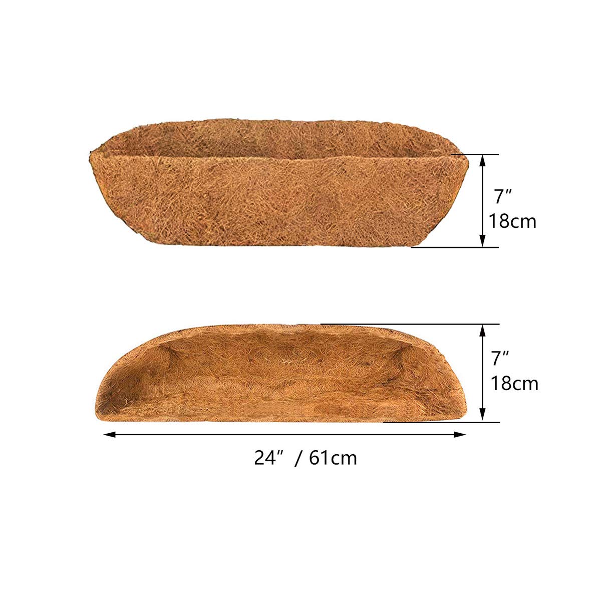 HHTHH primer plano de fibra de coco que demuestra textura natural y aireación