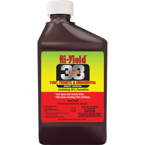 Hi-Yield botella frontal 16 oz mostrando diseño y usabilidad para control efectivo