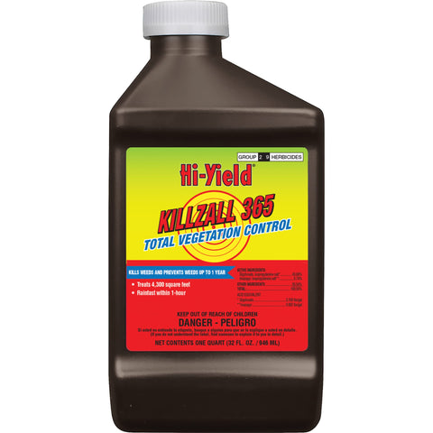 Hi-Yield botella frente del envase mostrando etiqueta y beneficio de control