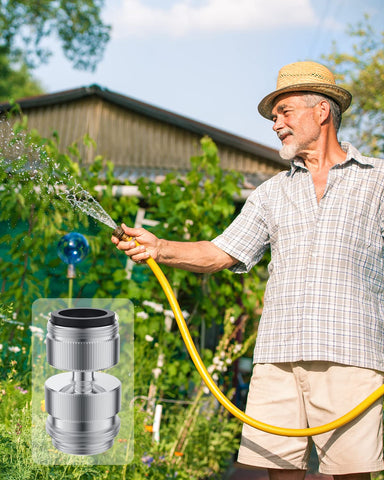 Hibbent adaptador girando 360 grados sobre fregadero para mayor alcance