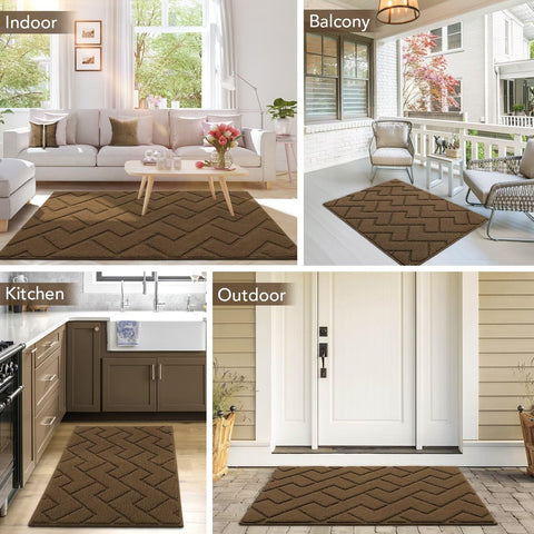 hicorfe felpudo integrando estilo en entrada de casa moderna