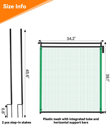 HIDALIFE puerta abierta en jardín, acceso seguro y cómodo para personas