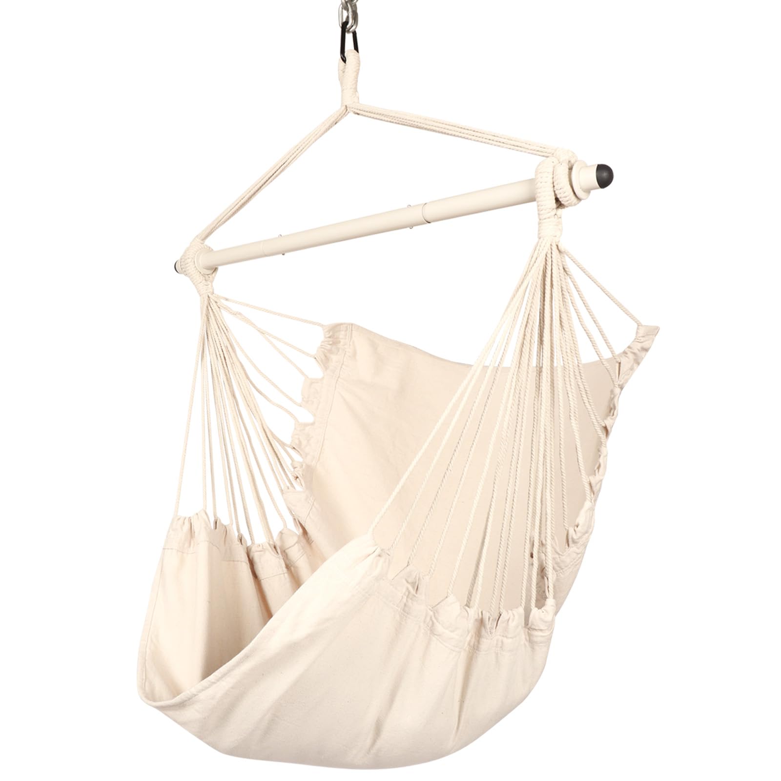 Highwild silla hamaca frontal beige mostrando comodidad y estilo