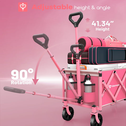 HIKEMOON uso en la playa con equipo y cajas transportadas fácilmente