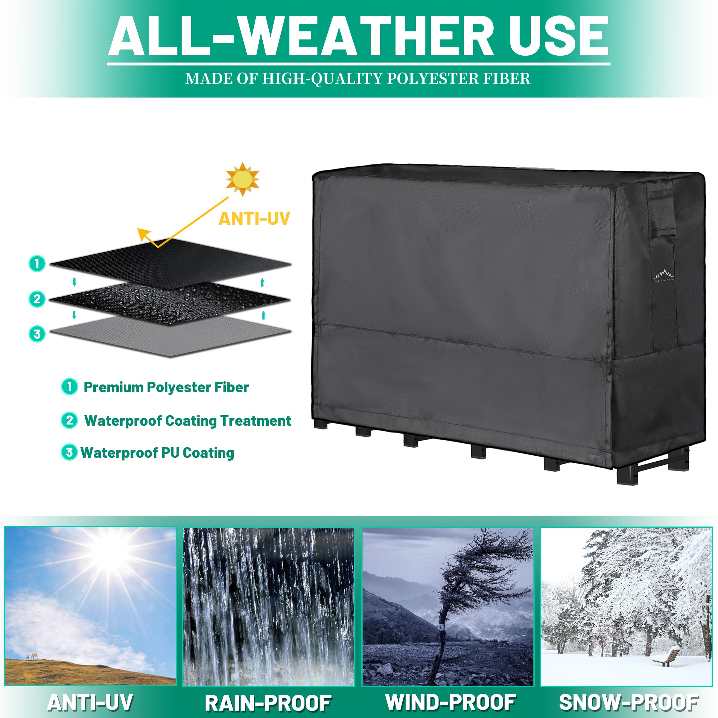 Himal Outdoors costuras doblemente cosidas y recubrimiento PU impermeable