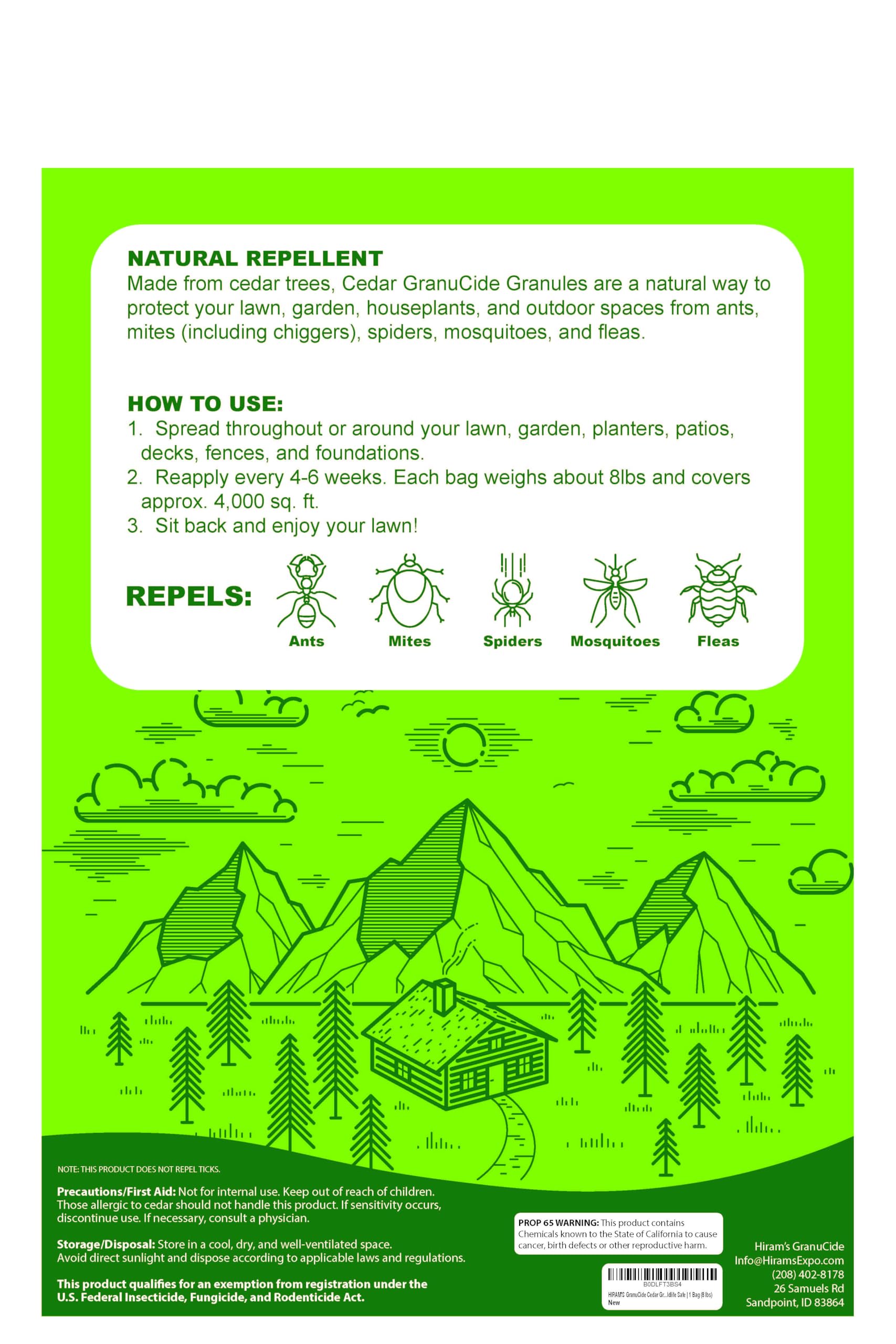 HIRAM'S comparación de escala en manos, cantidad práctica por bolsa