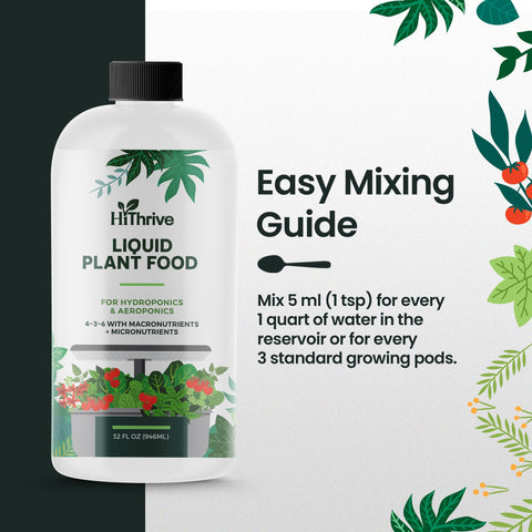 HiThrive junto a cultivo interior ilustrando plantas más verdes y saludables
