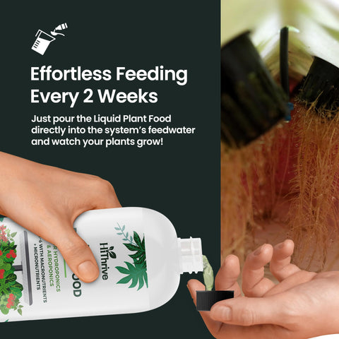 HiThrive planta sana cultivada con fertilizante mayor vigor y color