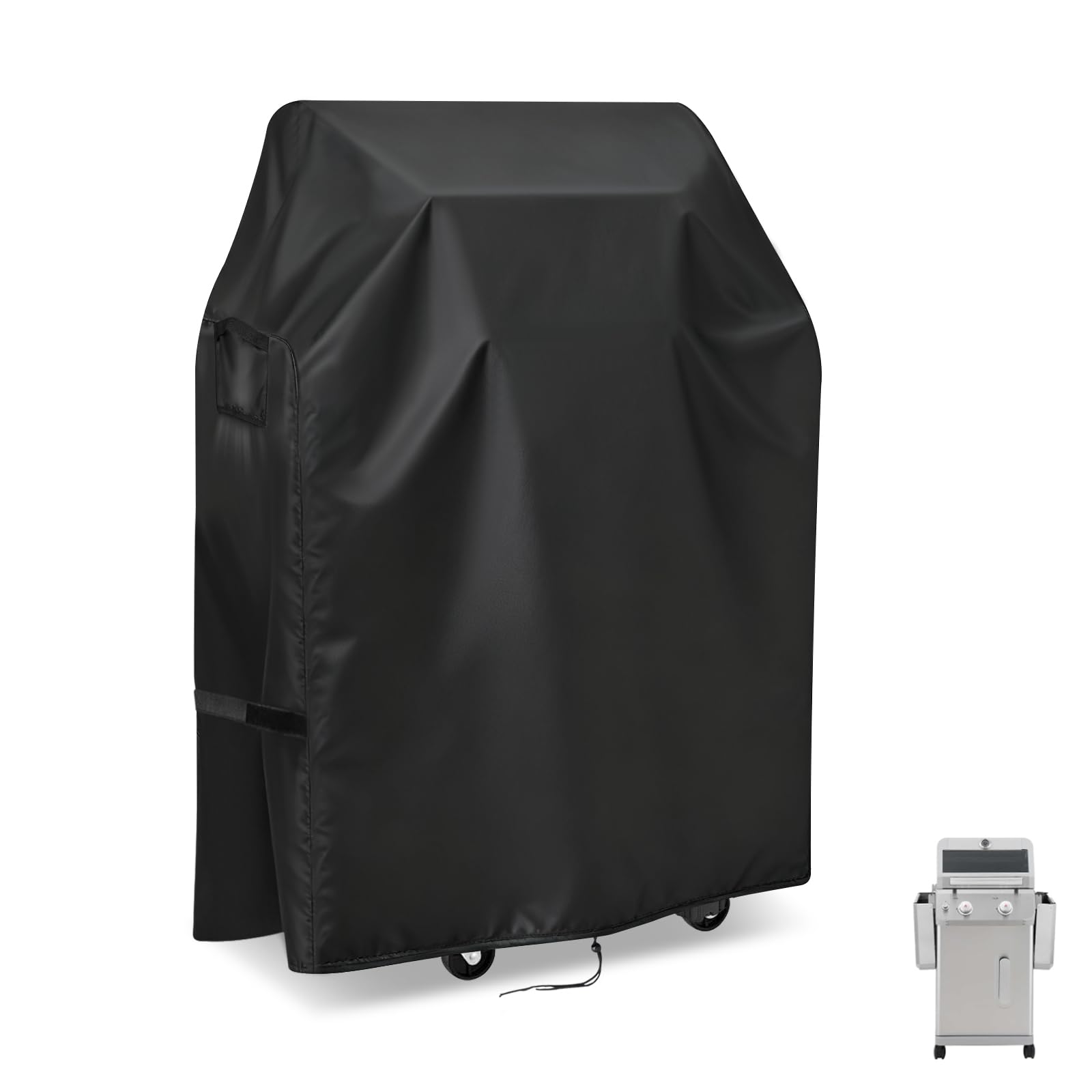Hiticover funda frontal cubriendo Nexgrill Deluxe protege contra elementos