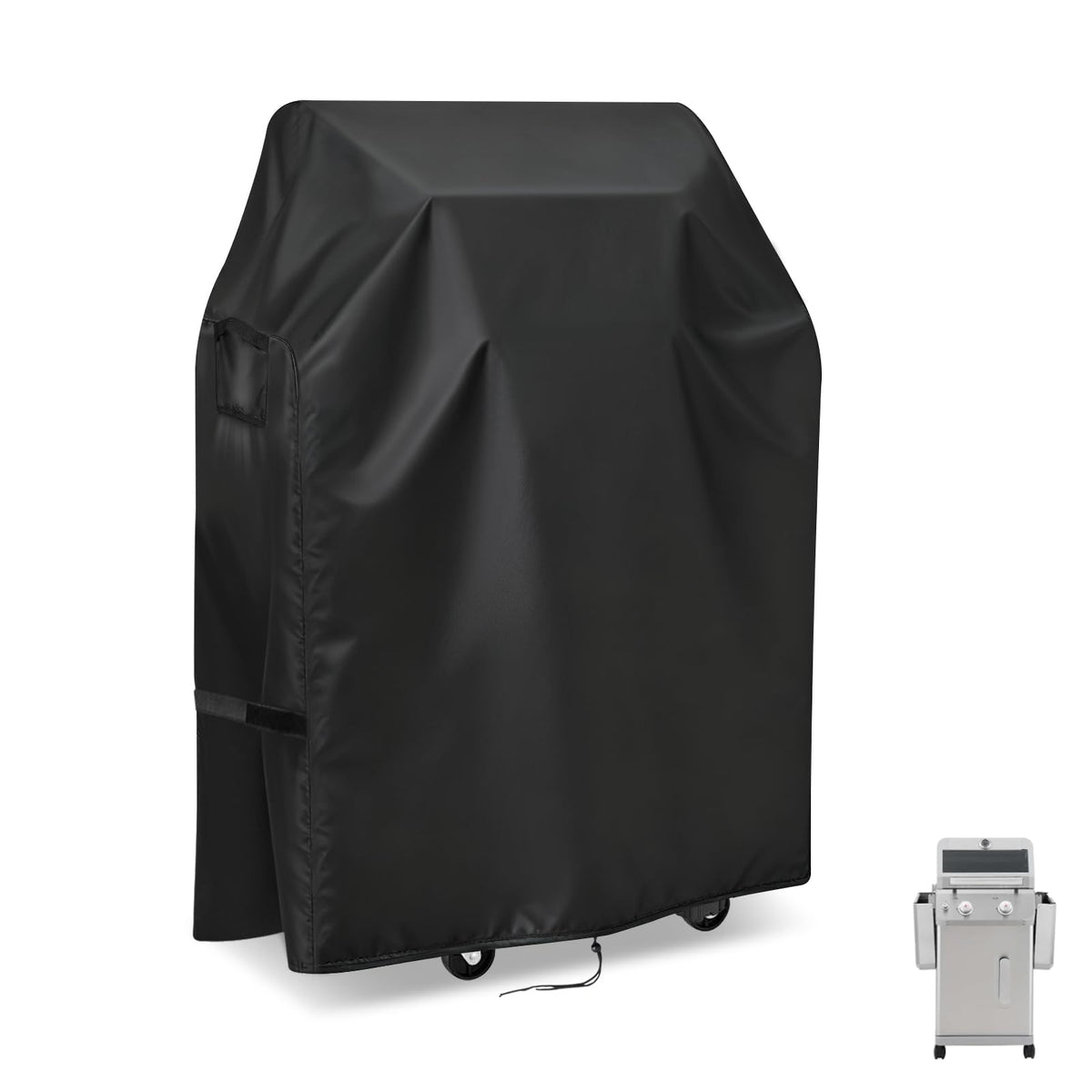 Hiticover funda frontal cubriendo Nexgrill Deluxe protege contra elementos