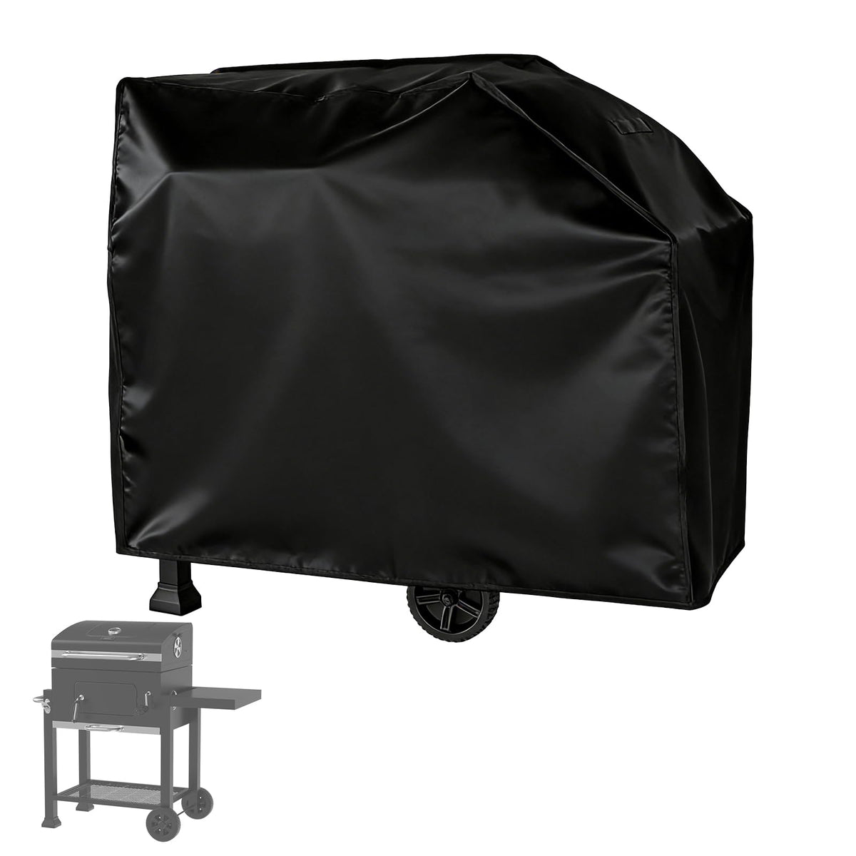 Hiticover vista frontal cubriendo parrilla Expert, protección completa
