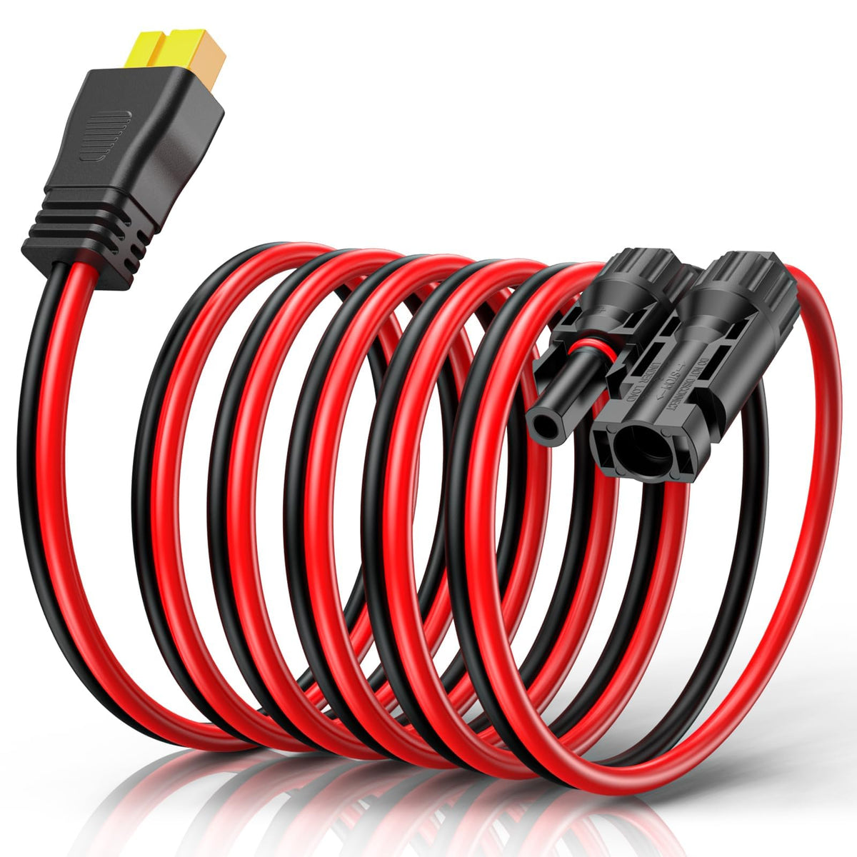 Hiutgowt conector XT60 frontal mostrando fijación segura