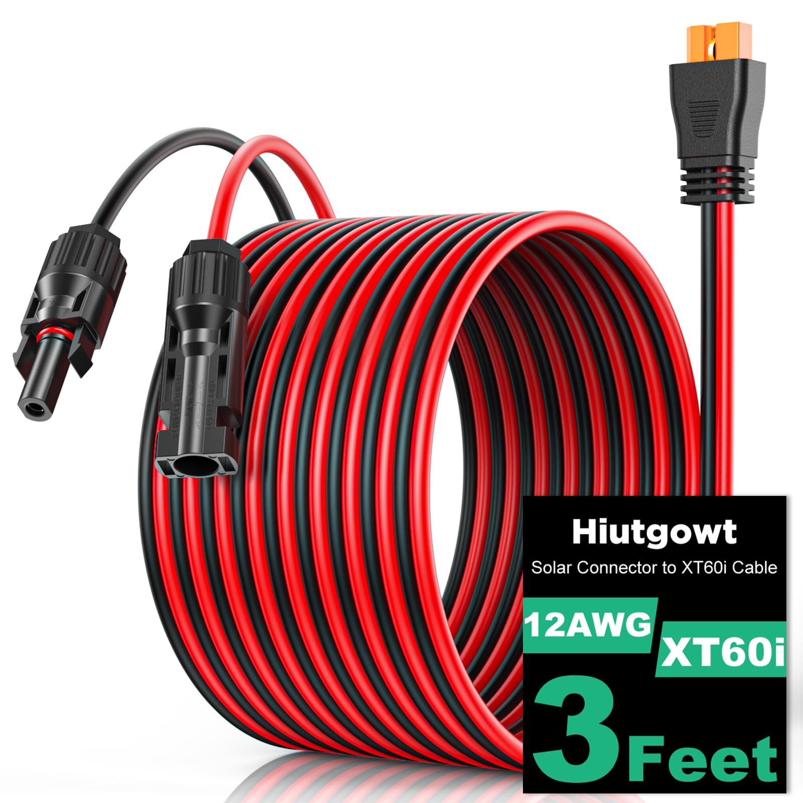 Hiutgowt vista frontal del cable empaquetado mostrando longitud disponible y robustez