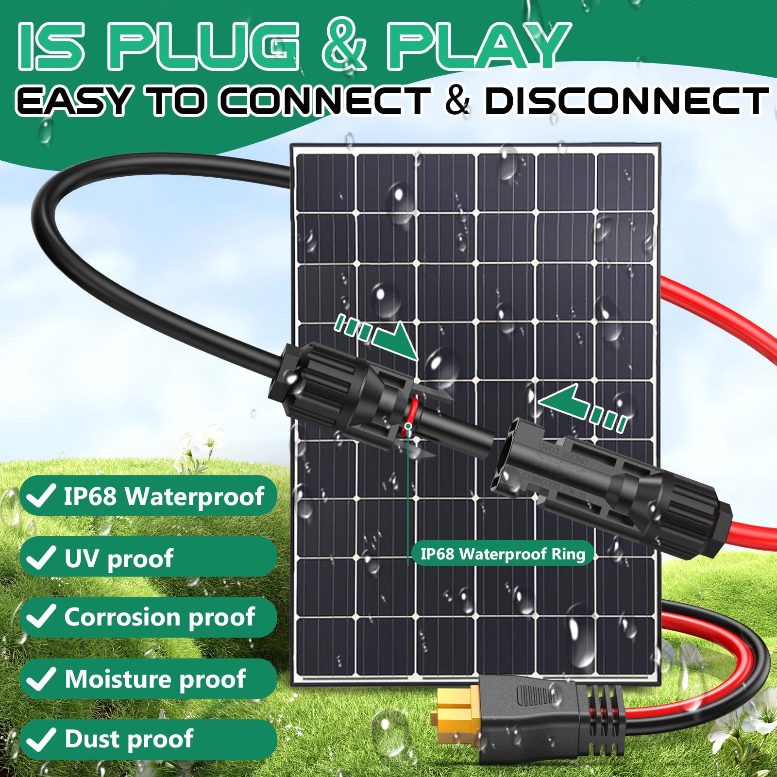 Hiutgowt cable 30ft a escala junto a objeto cotidiano, visualiza la longitud real