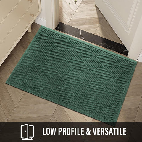 HIYARD felpudo 36×24 mostrando tamaño práctico para puertas