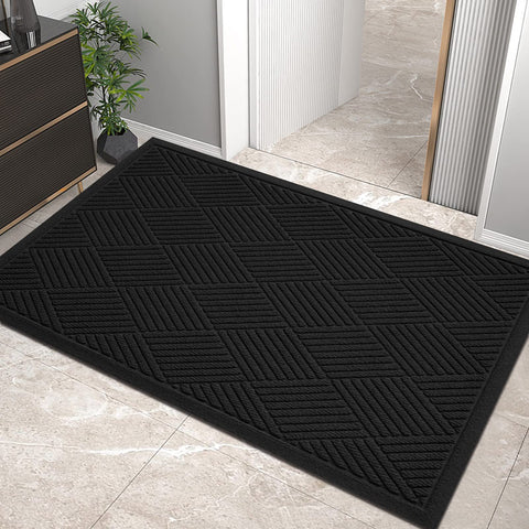 HIYARD felpudo frontal 36x24 mostrando borde que protege entrada