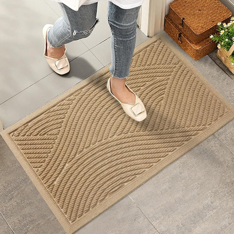 HIYARD felpudo frontal 36×24 mostrando diseño y color beige que protege la entrada