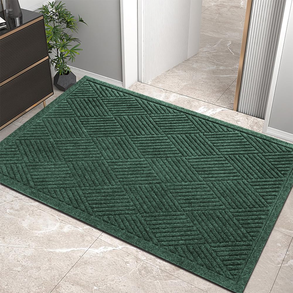 HIYARD felpudo frontal verde mostrando diseño y protección