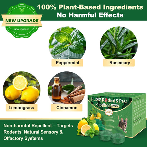 HLISIS primer plano de pastillas y textura, destaca ingrediente de menta natural
