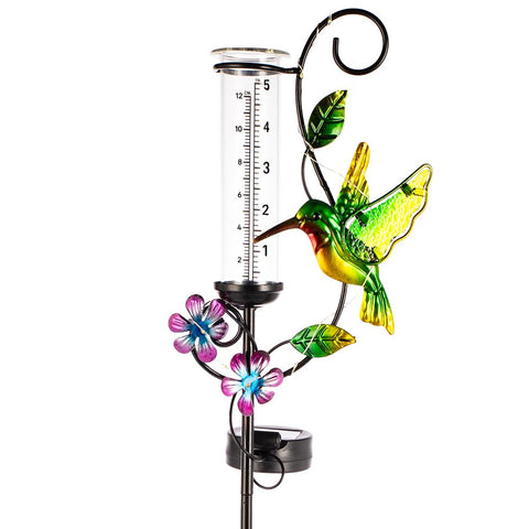 HOBYLUBY colibrí frontal mostrando diseño decorativo y medición