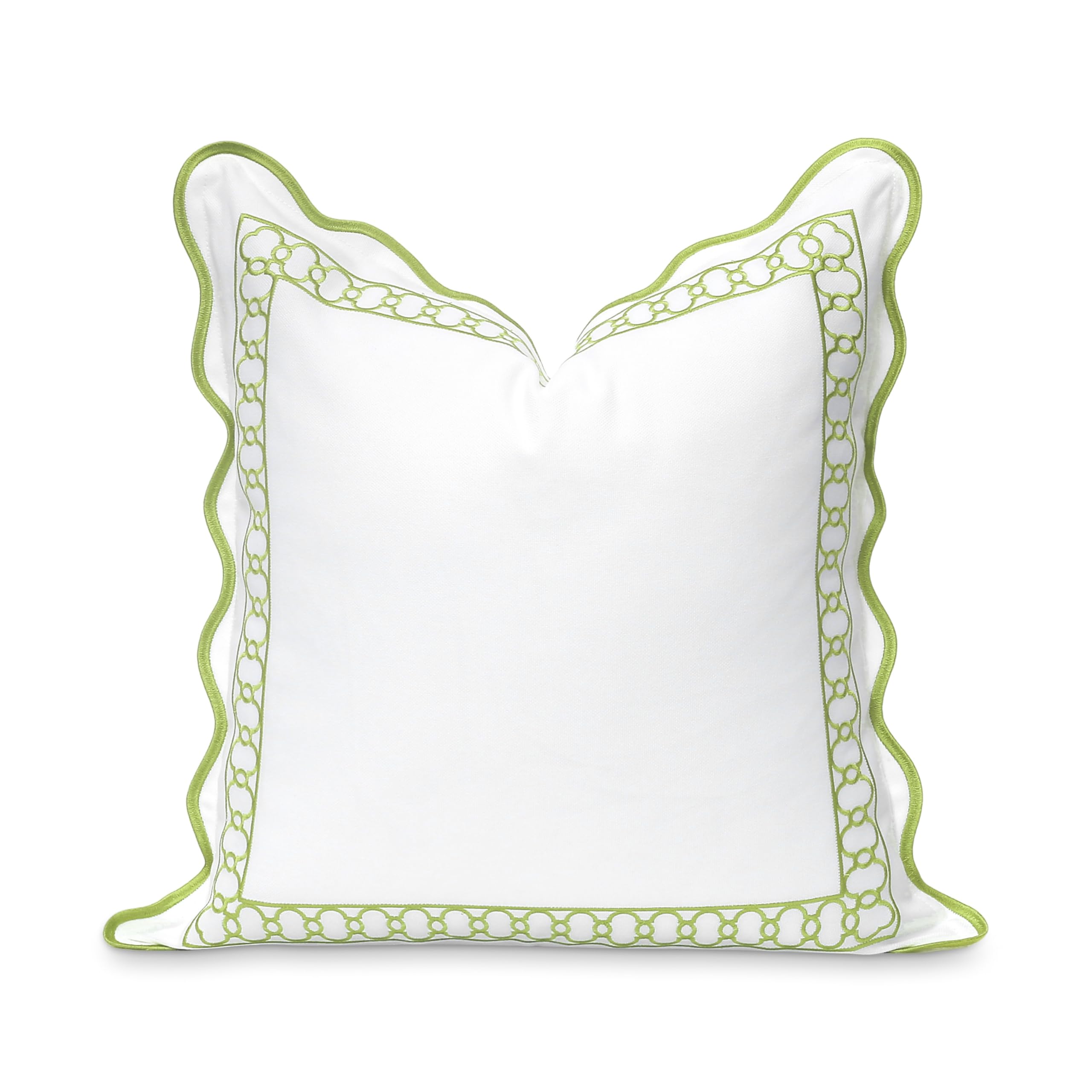 Hofdeco Premium frente bordado begonia mostrando detalle y elegancia