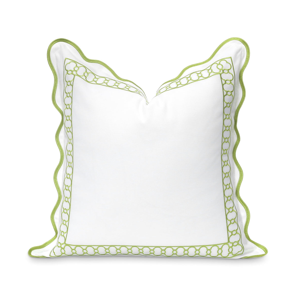 Hofdeco Premium frente bordado begonia mostrando detalle y elegancia