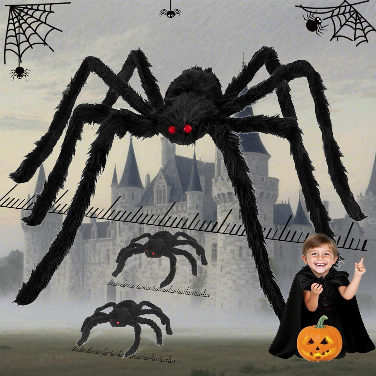 HOHOM araña gigante frontal mostrando presencia impactante
