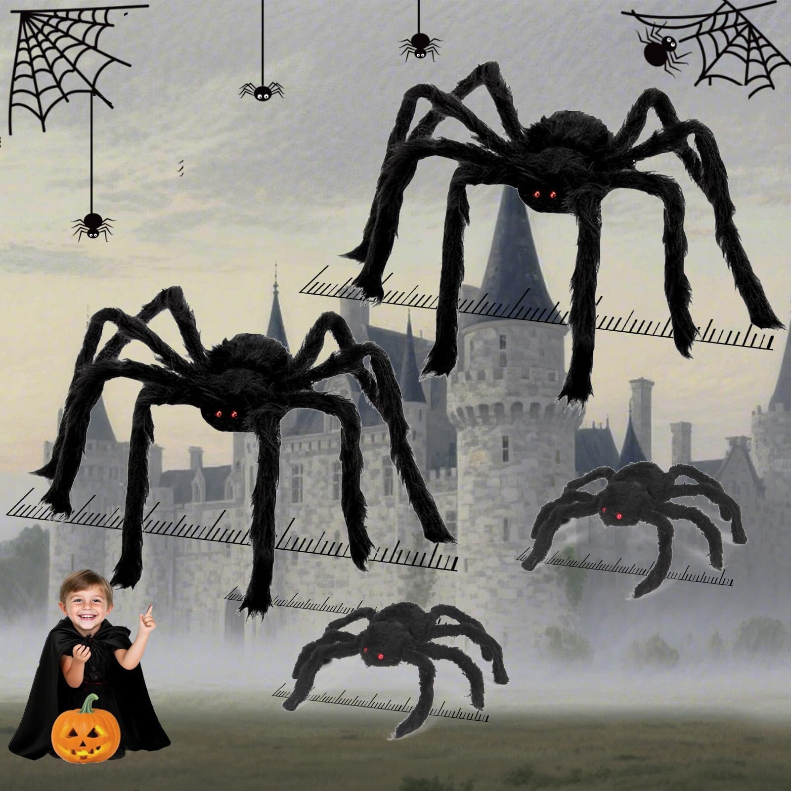 HOHOM araña gigante frontal mostrando su tamaño impactante y efecto realista