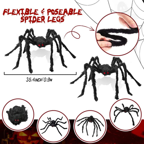 HOHOM araña detalle de pelo y textura que aumenta realismo decorativo