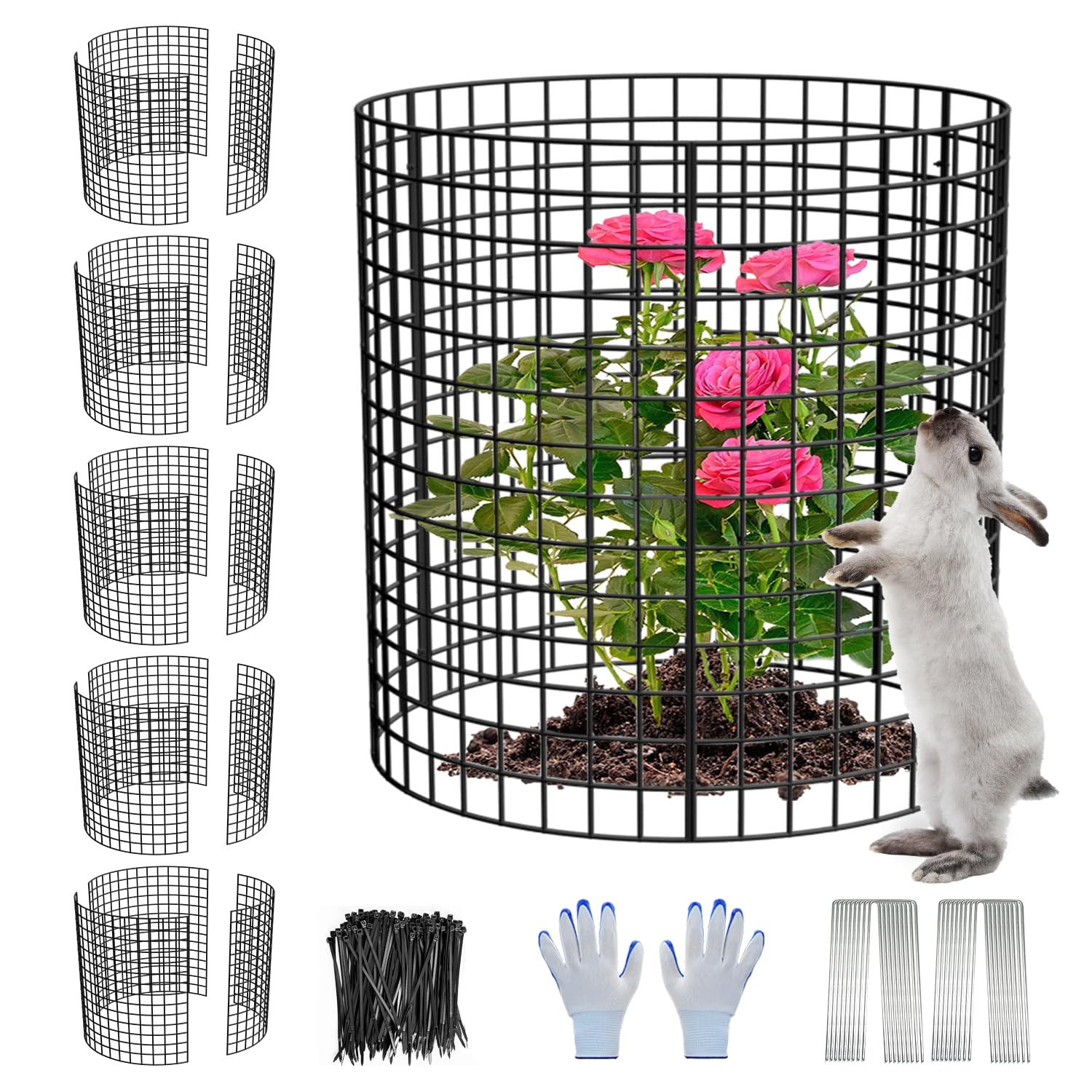 HOLANHING empaque frontal del kit con seis protectores y accesorios mostrando valor