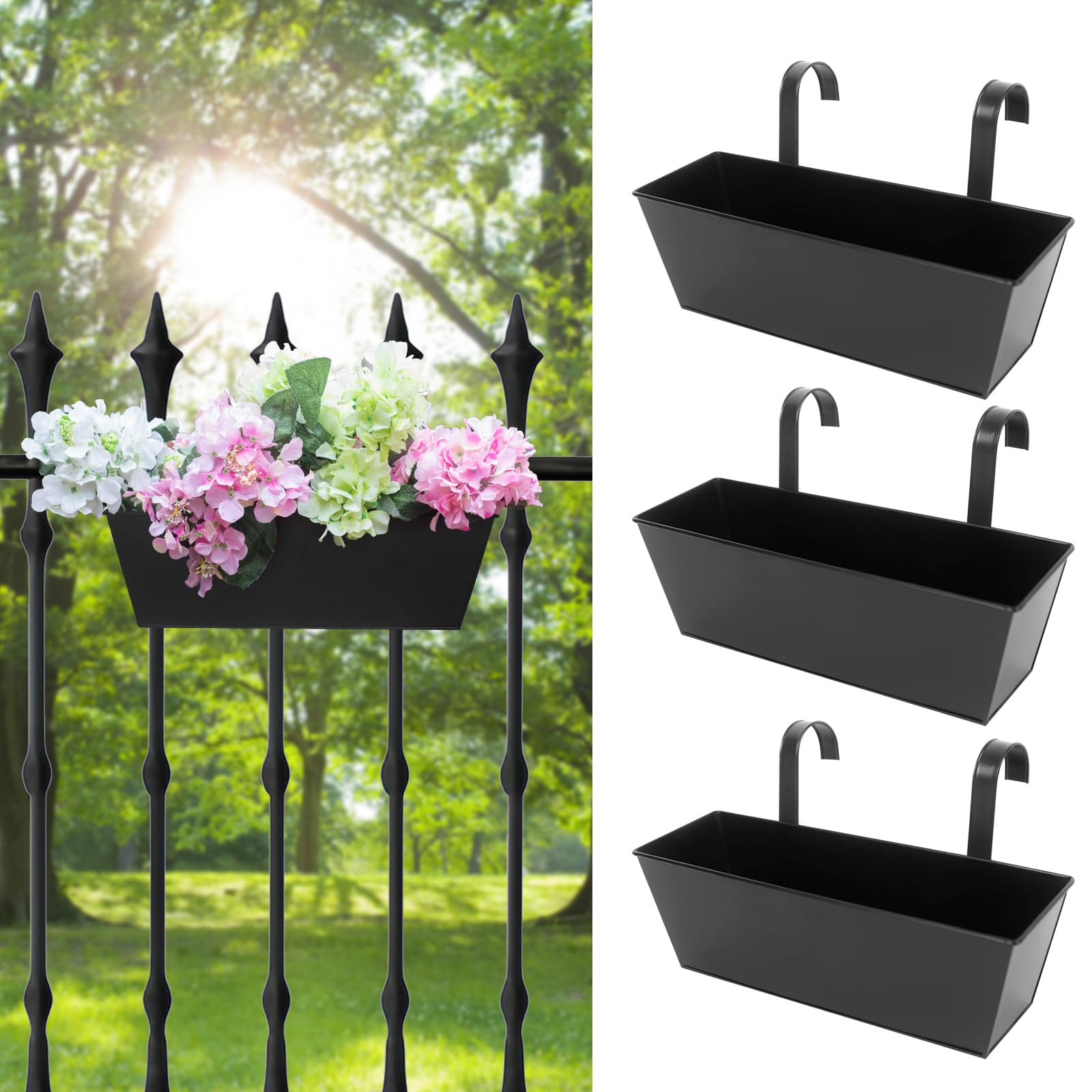 Holensun jardinera frontal conjunto mostrando diseño y capacidad