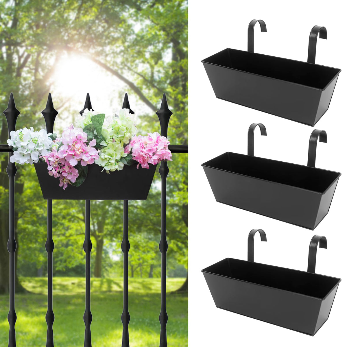 Holensun jardinera frontal conjunto mostrando diseño y capacidad