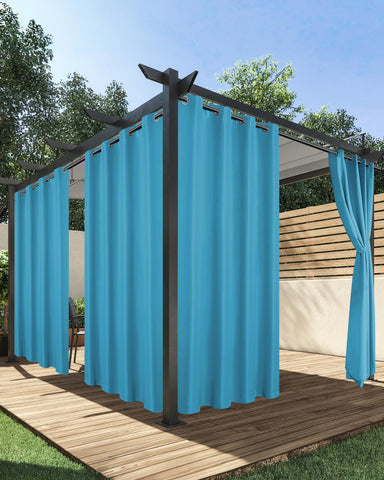 HolidayIdeas vista frontal del paquete y color teal, aporta privacidad