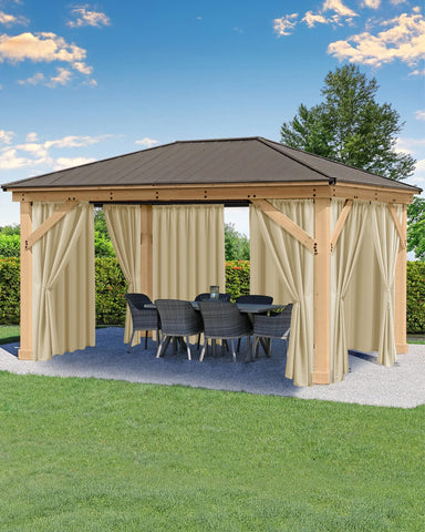 HolidayIdeas panel frontal crema mostrando protección exterior