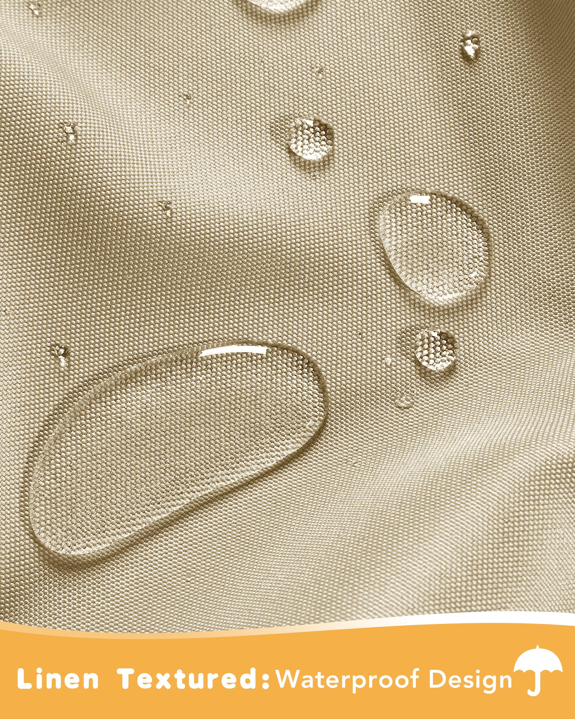 HolidayIdeas textura de poliéster impermeable detalle para durabilidad