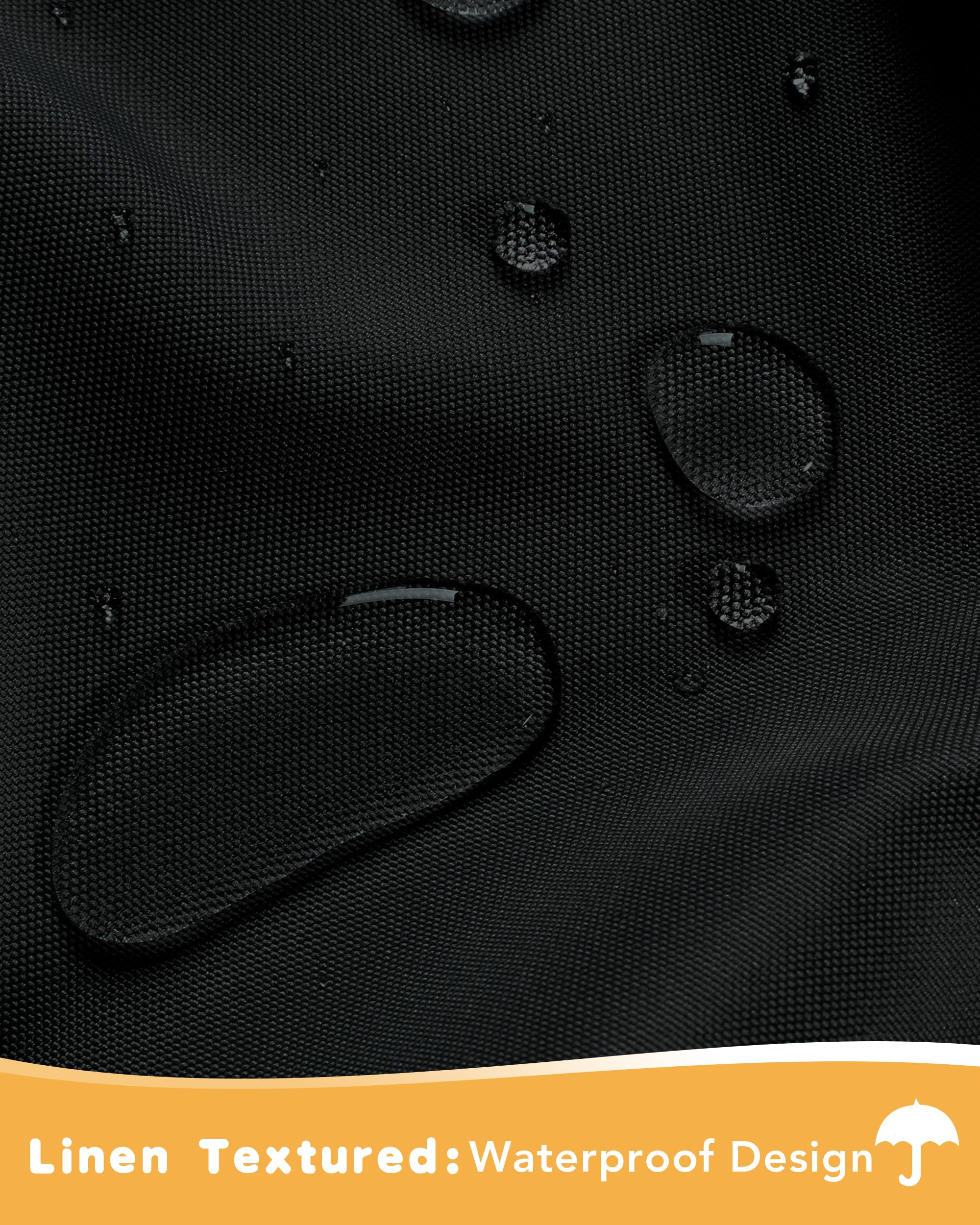 HolidayIdeas primer plano de tela impermeable mostrando textura y durabilidad