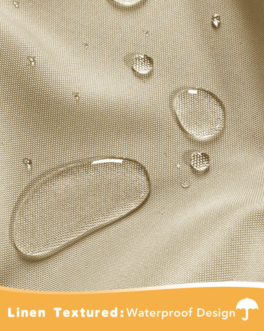 HolidayIdeas detalle de textura de poliéster impermeable y resistencia