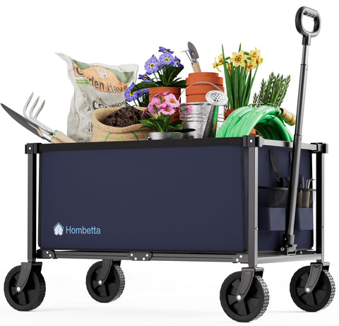HOMBETTA vista frontal del carrito plegable, transportar más fácil