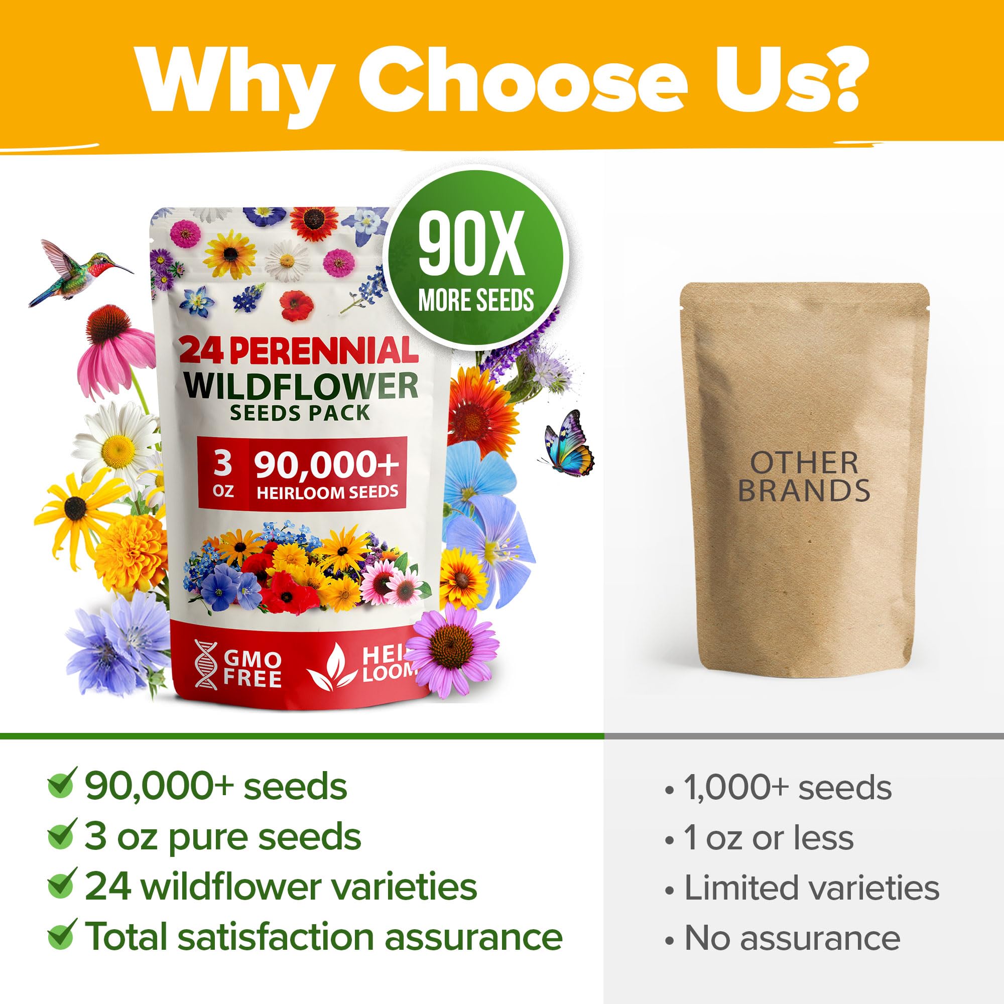 HOME GROWN etiqueta con listado de 24 especies que facilita identificación y cultivo