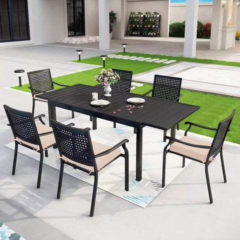 HOMELYSIAN conjunto en terraza elegante, armoniza decoración exterior
