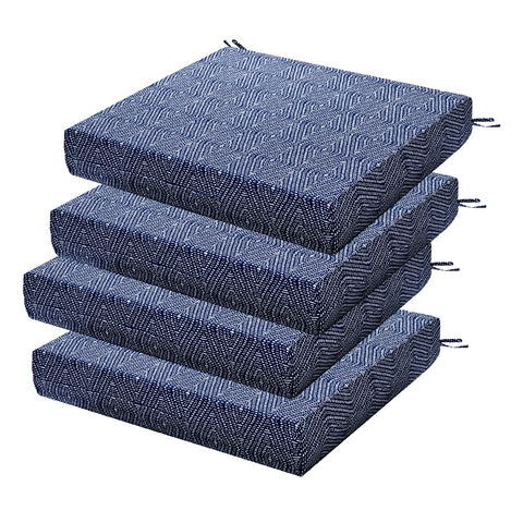 HOMELYSIAN cojin delantero Digby Indigo mostrando acabado y color para estética de patio