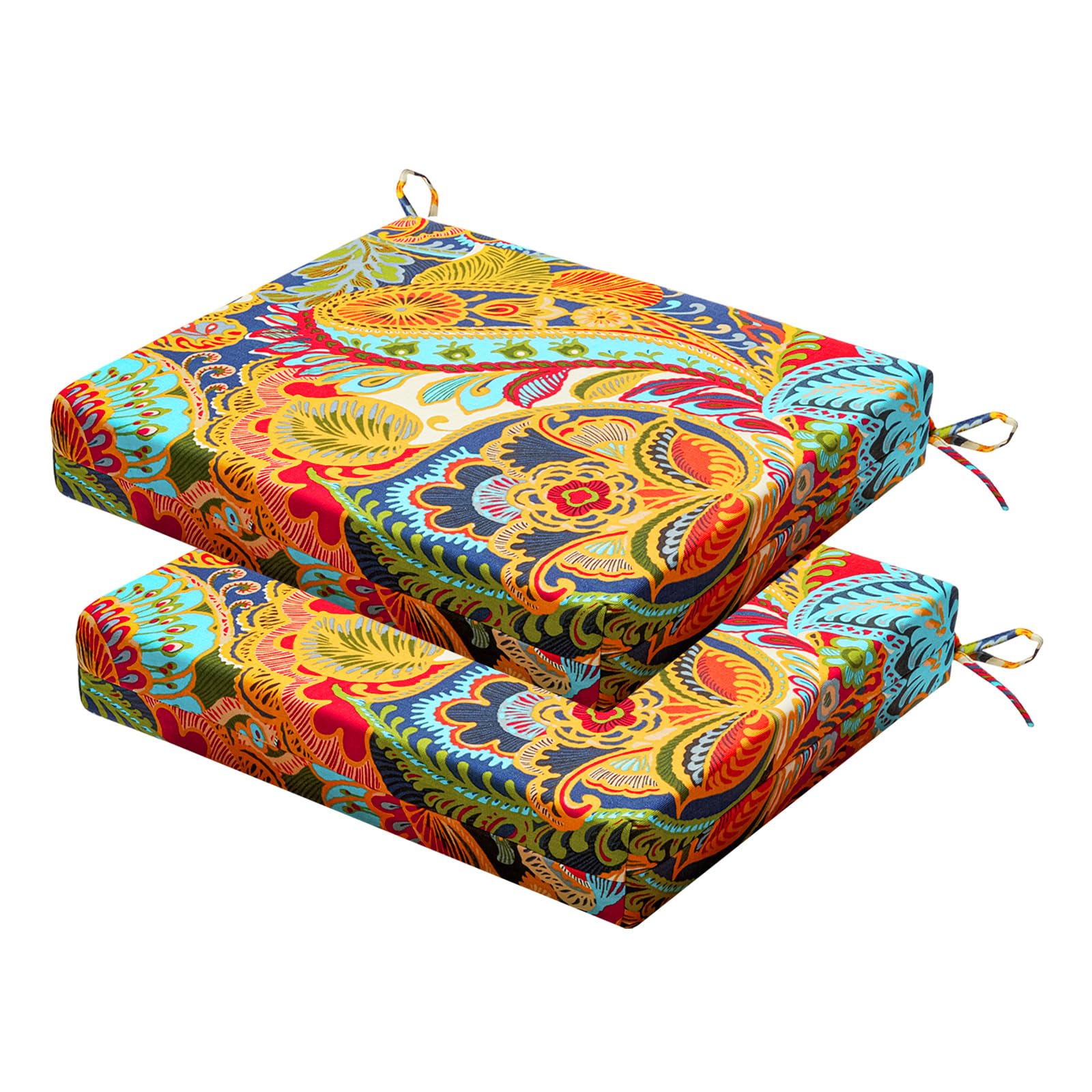 HOMELYSIAN cojin frontal paisley, aporta estilo resistente al agua