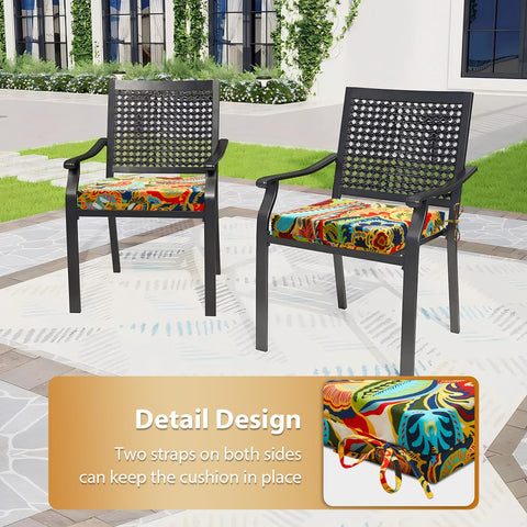 HOMELYSIAN set de cojines en uso sobre mesa de terraza, aspecto acogedor