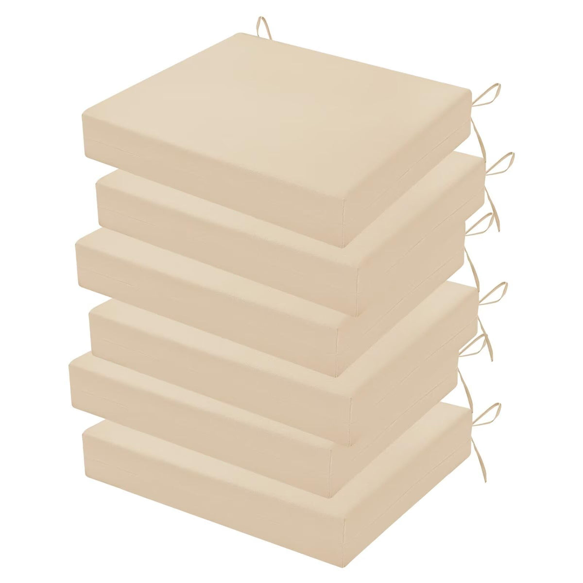 HOMELYSIAN paquete frontal con seis cojines beige, mejora el confort