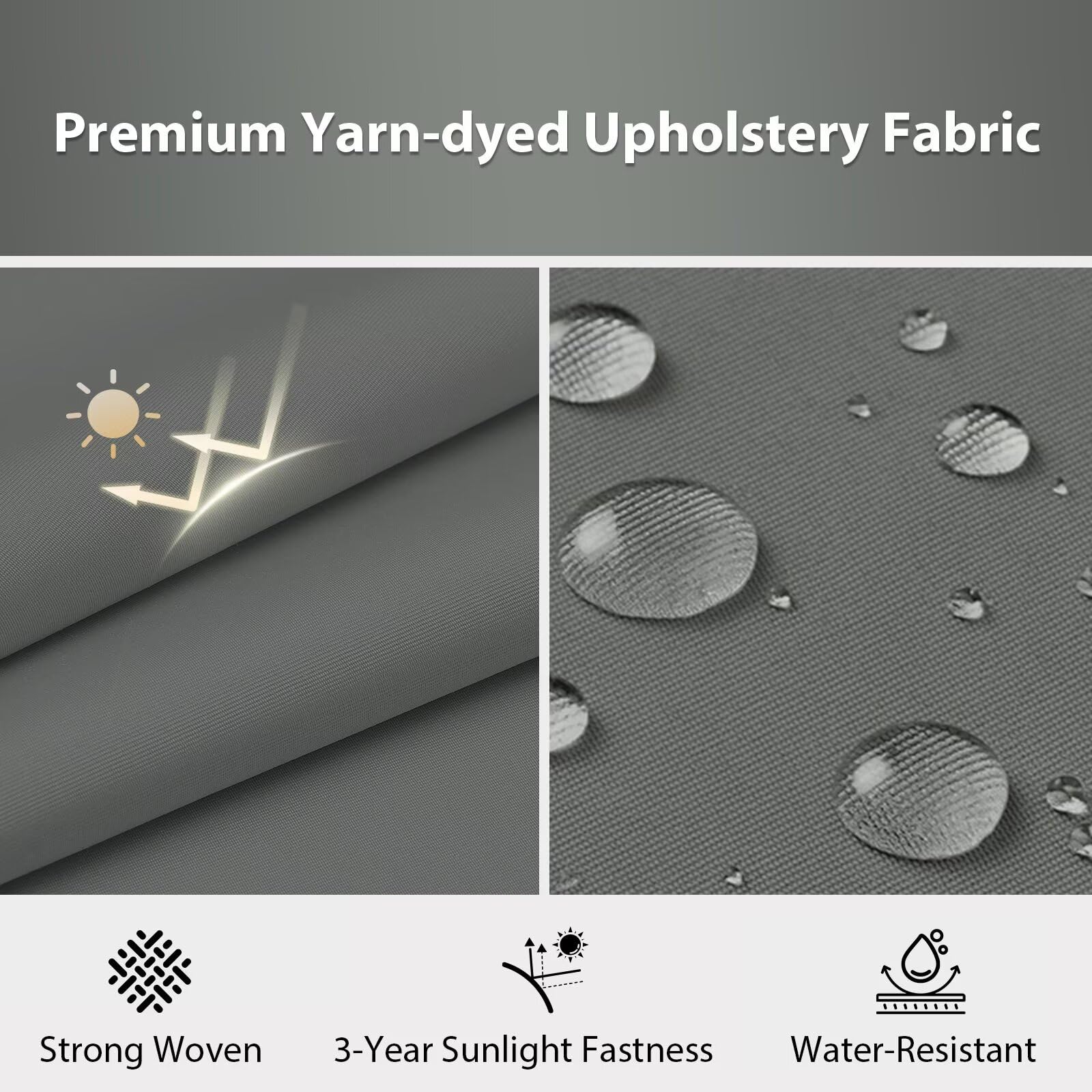 HOMELYSIAN tejido Oxford resistente al agua, durabilidad visible