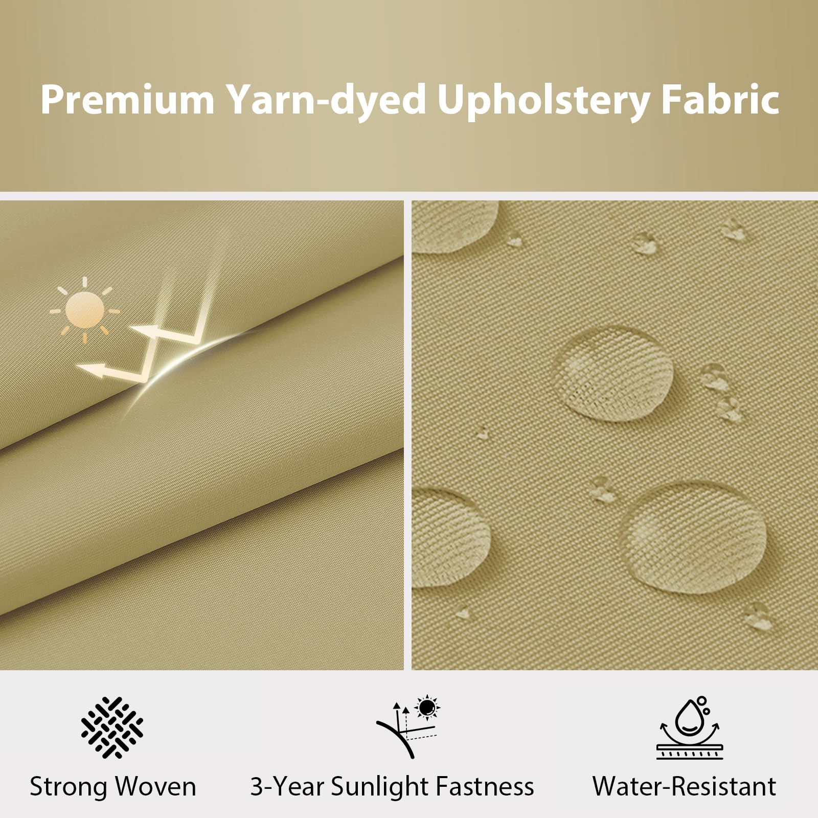 HOMELYSIAN primer plano tela Oxford resistente, fácil limpieza