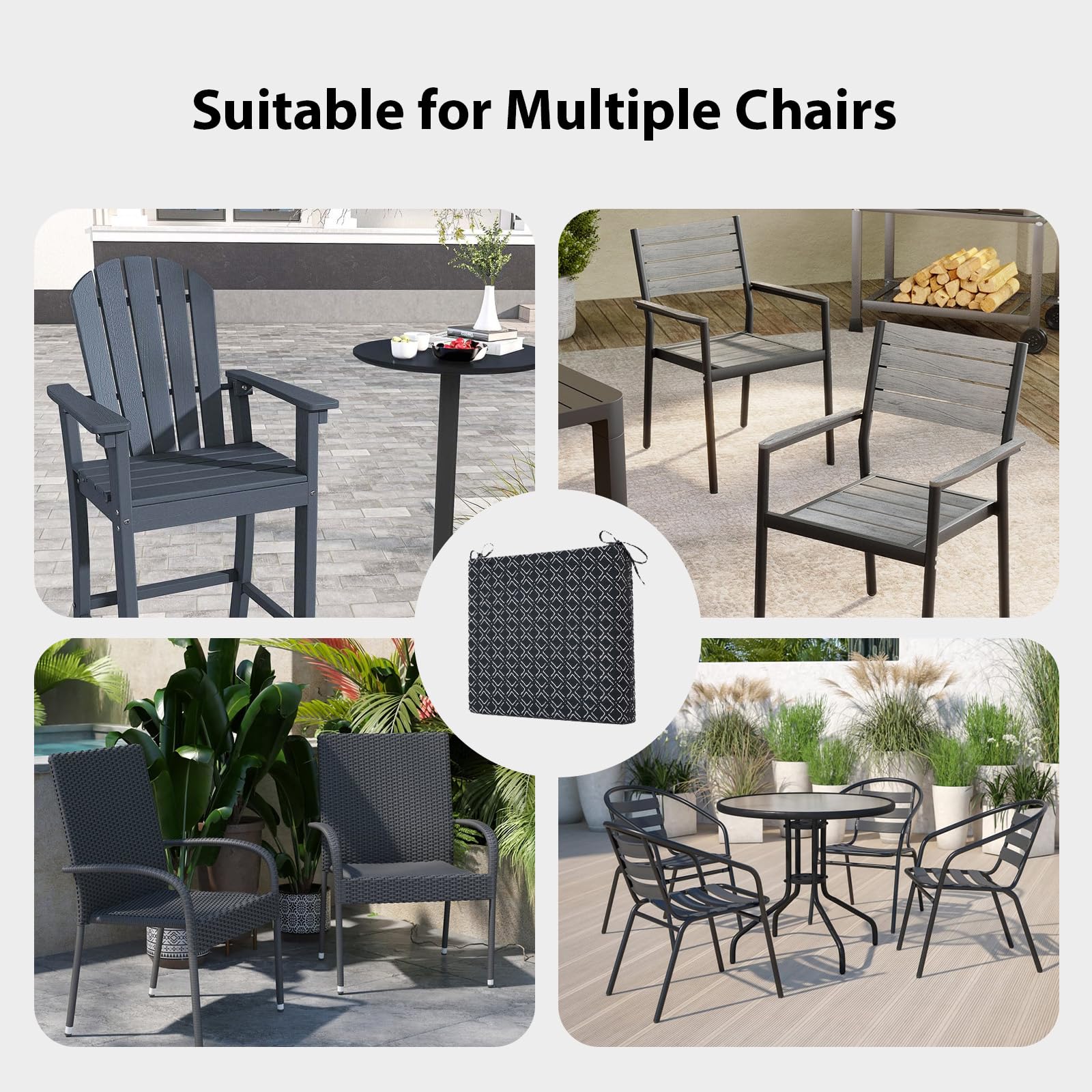 HOMELYSIAN comparación tamaño 18.5x16 pulgadas para elegir asiento adecuado