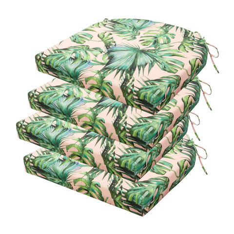 HOMELYSIAN cojin frontal mostrando estampado tropical y comodidad inmediata